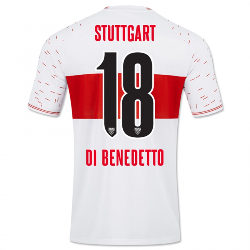 Kinder Samuele Di Benedetto #18 Weiß Heimtrikot Trikot 2023/24 T-Shirt