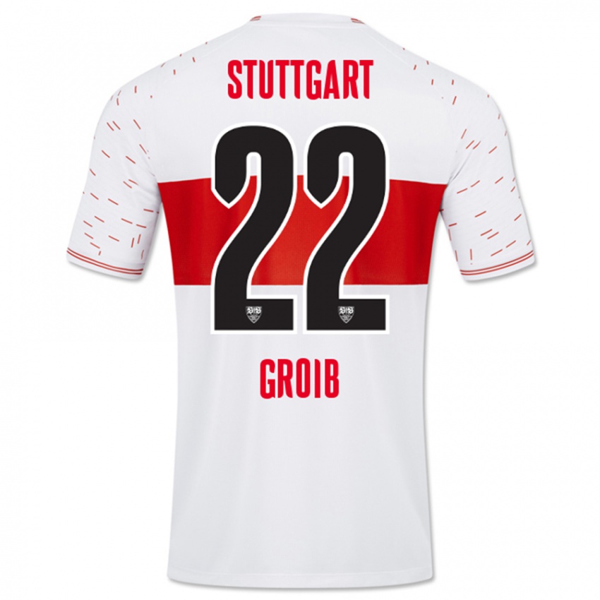 Kinder Alexander Groiß #22 Weiß Heimtrikot Trikot 2023/24 T-Shirt