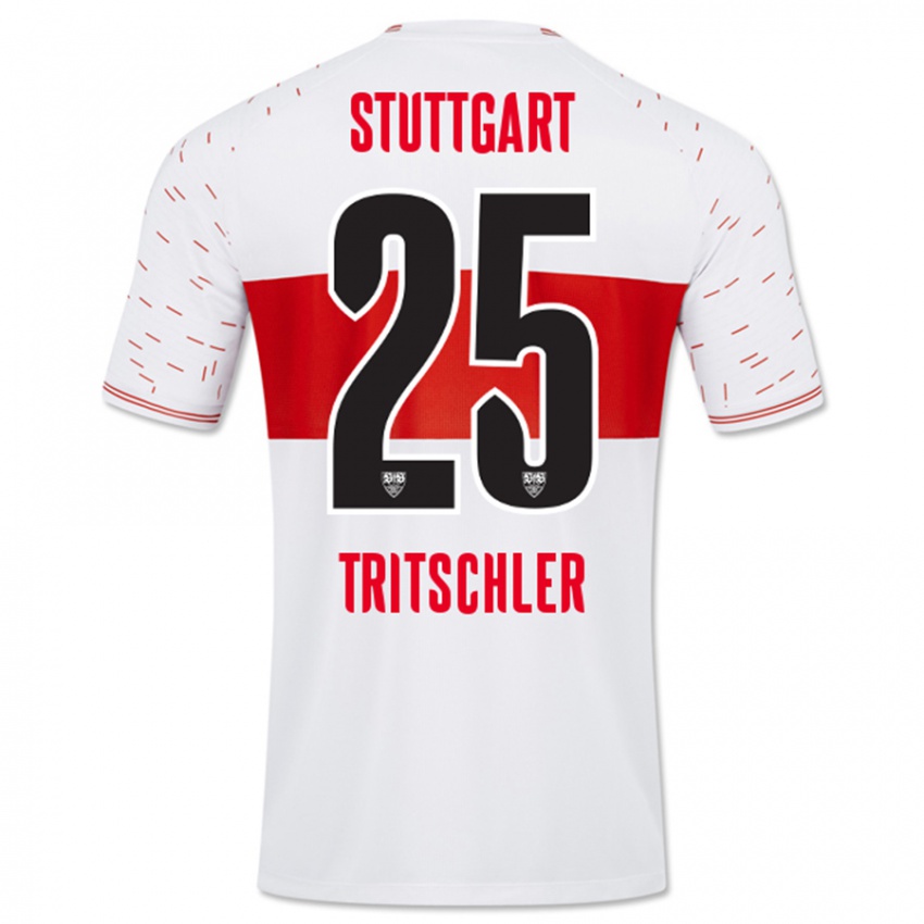 Kinder David Tritschler #25 Weiß Heimtrikot Trikot 2023/24 T-Shirt