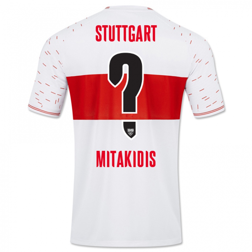 Kinder Dimitrios Mitakidis #0 Weiß Heimtrikot Trikot 2023/24 T-Shirt