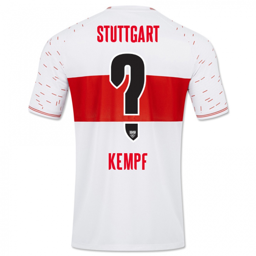 Kinder Karl Kempf #0 Weiß Heimtrikot Trikot 2023/24 T-Shirt