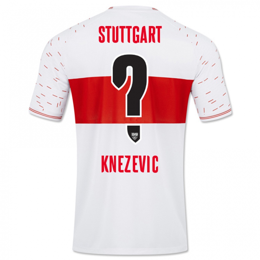 Kinder Ivan Knezevic #0 Weiß Heimtrikot Trikot 2023/24 T-Shirt