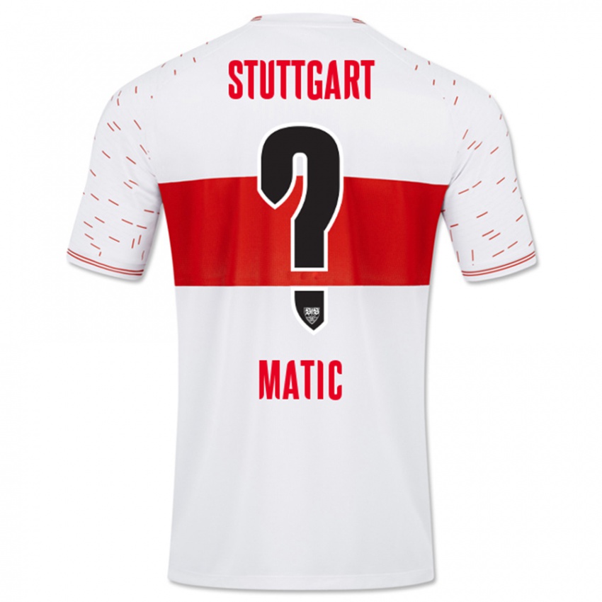 Kinder Nikolas Matic #0 Weiß Heimtrikot Trikot 2023/24 T-Shirt