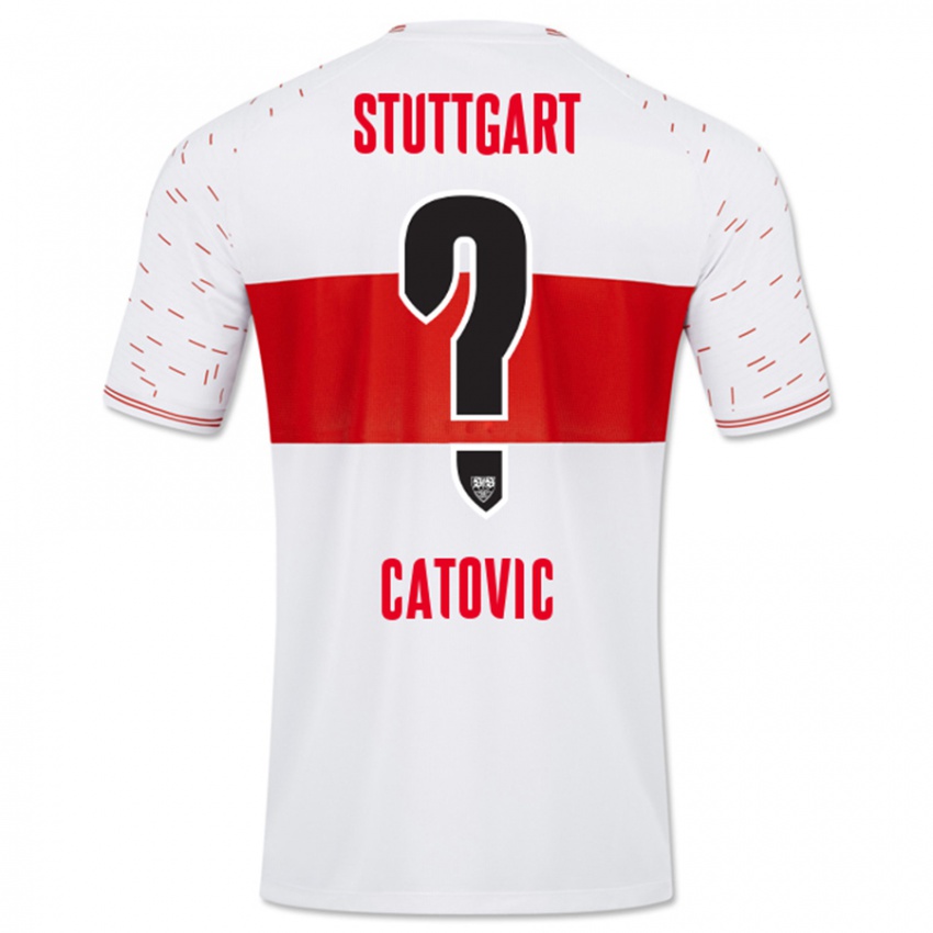 Kinder Mirza Catovic #0 Weiß Heimtrikot Trikot 2023/24 T-Shirt