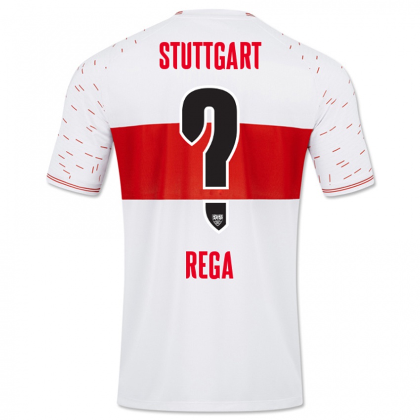 Kinder Luca Rega #0 Weiß Heimtrikot Trikot 2023/24 T-Shirt