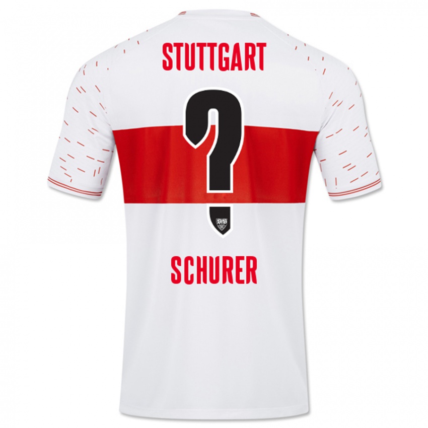 Kinder Leon Schürer #0 Weiß Heimtrikot Trikot 2023/24 T-Shirt