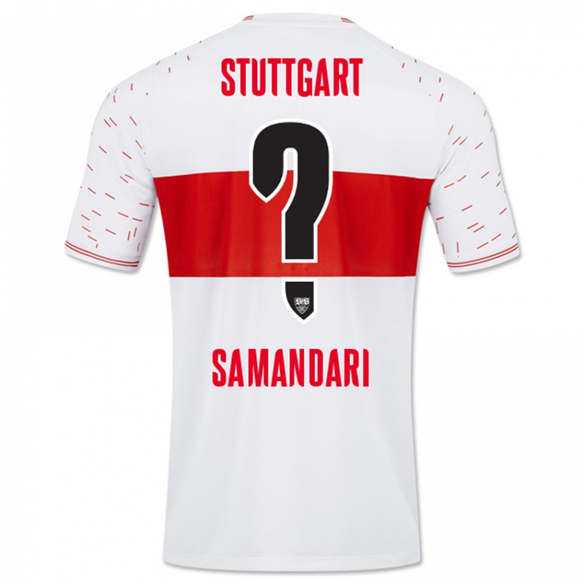 Kinder Sohrab Samandari #0 Weiß Heimtrikot Trikot 2023/24 T-Shirt