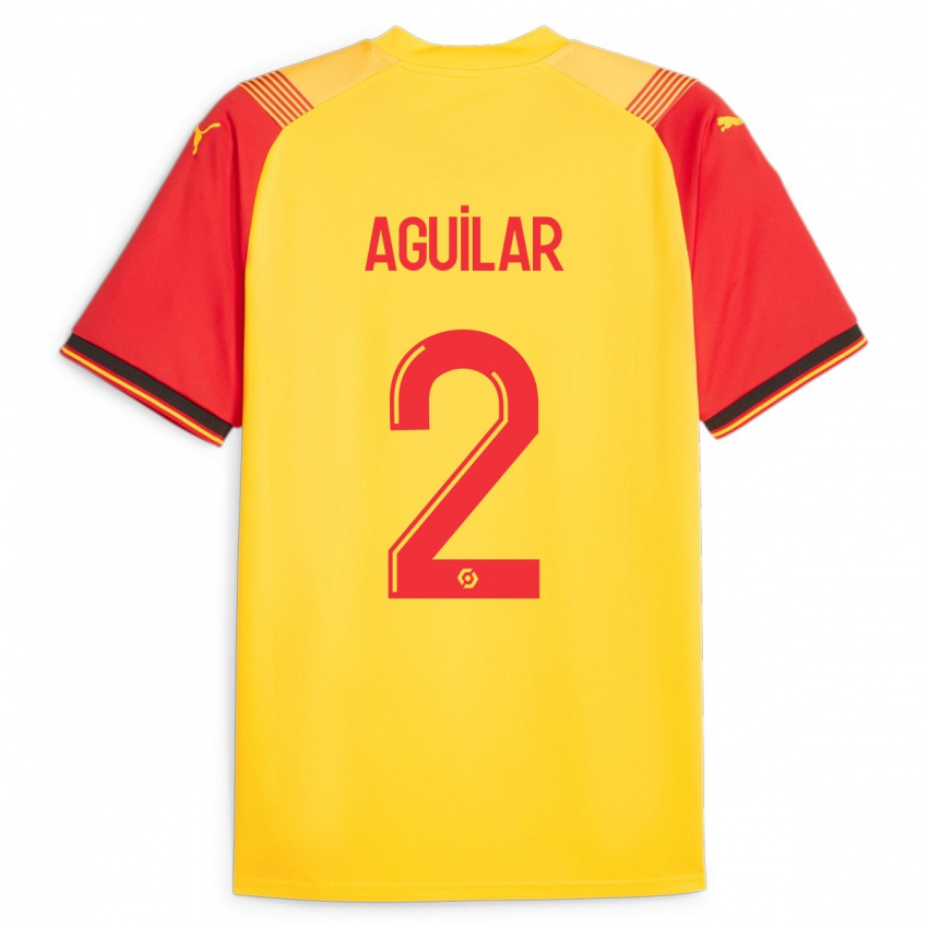 Kinder Ruben Aguilar #2 Gelb Heimtrikot Trikot 2023/24 T-Shirt