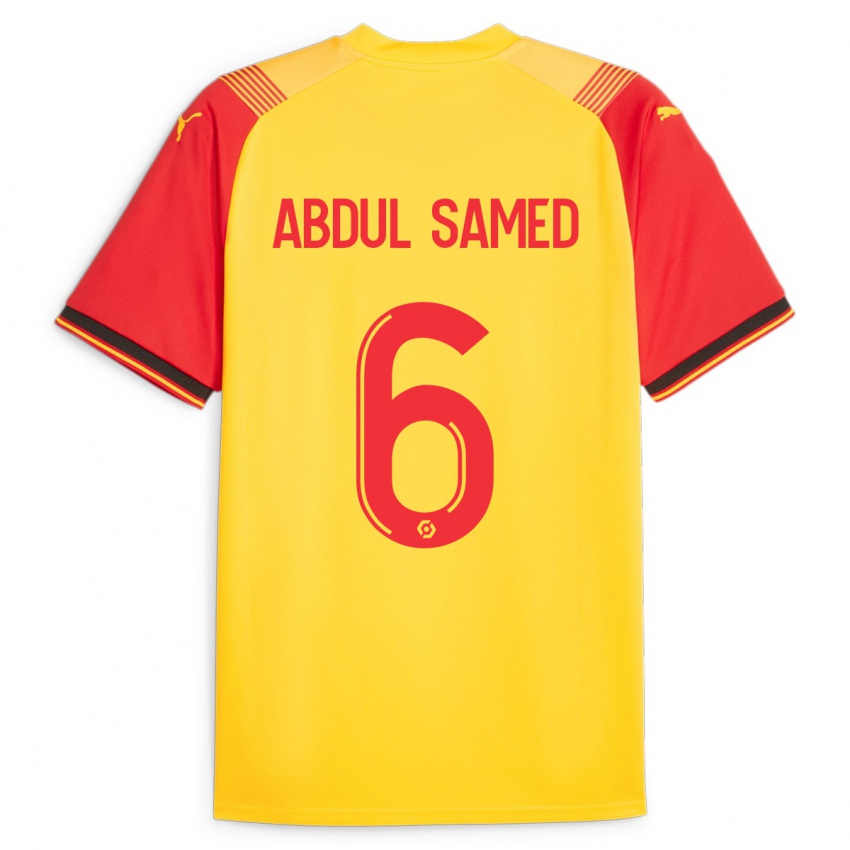 Kinder Salis Abdul Samed #6 Gelb Heimtrikot Trikot 2023/24 T-Shirt