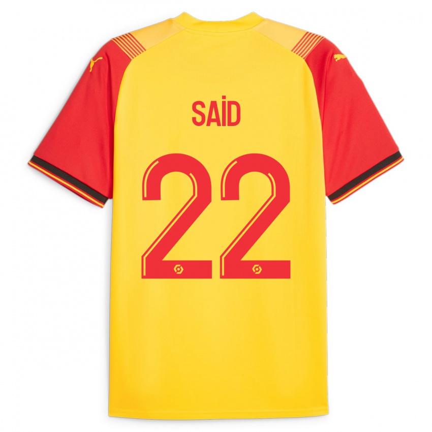 Kinder Wesley Saïd #22 Gelb Heimtrikot Trikot 2023/24 T-Shirt