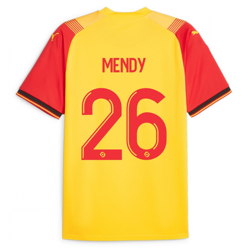 Kinder Nampalys Mendy #26 Gelb Heimtrikot Trikot 2023/24 T-Shirt