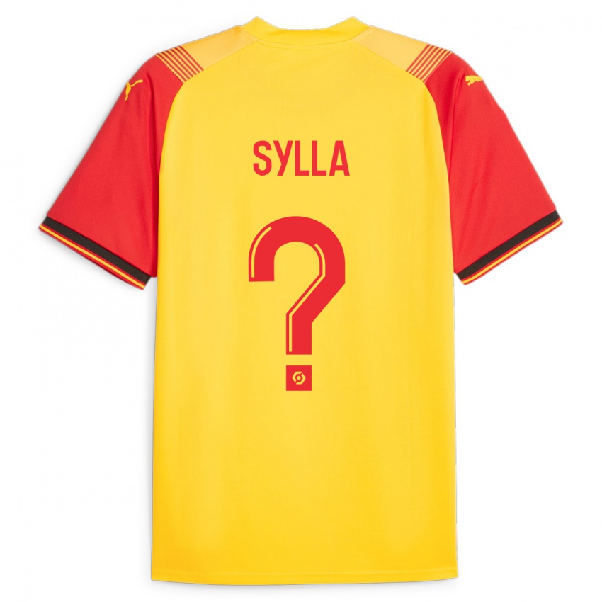 Kinder Fodé Sylla #0 Gelb Heimtrikot Trikot 2023/24 T-Shirt