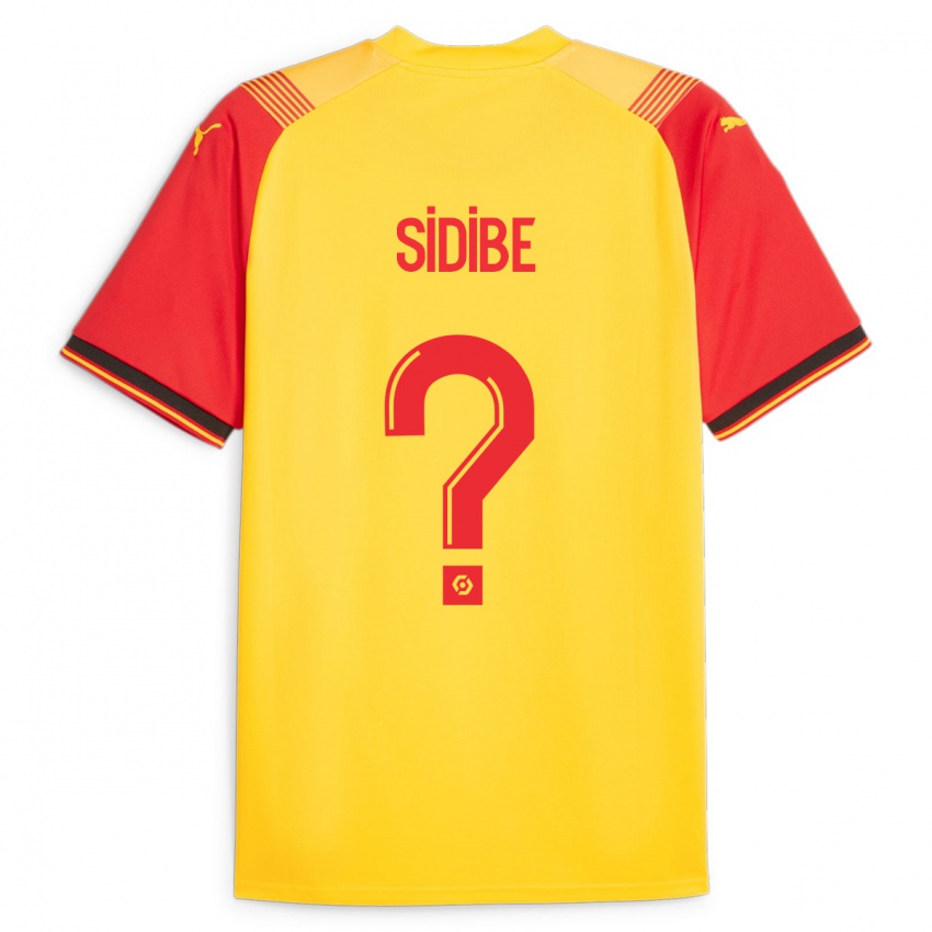 Kinder Yannick Sidibé #0 Gelb Heimtrikot Trikot 2023/24 T-Shirt