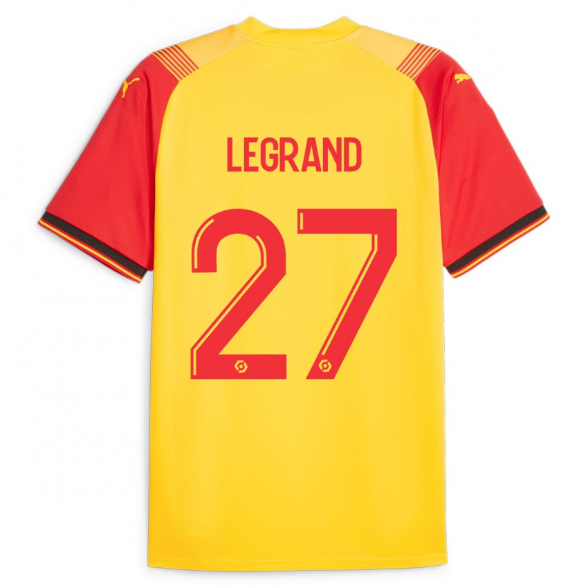 Kinder Bérénice Legrand #27 Gelb Heimtrikot Trikot 2023/24 T-Shirt