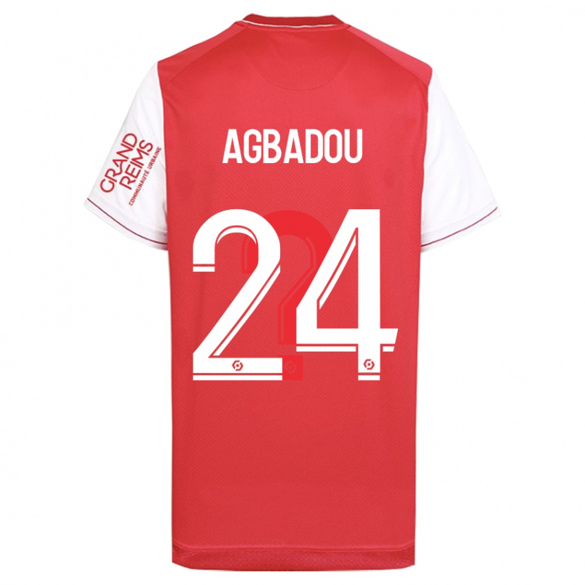 Kinder Emmanuel Agbadou #24 Rot Heimtrikot Trikot 2023/24 T-Shirt