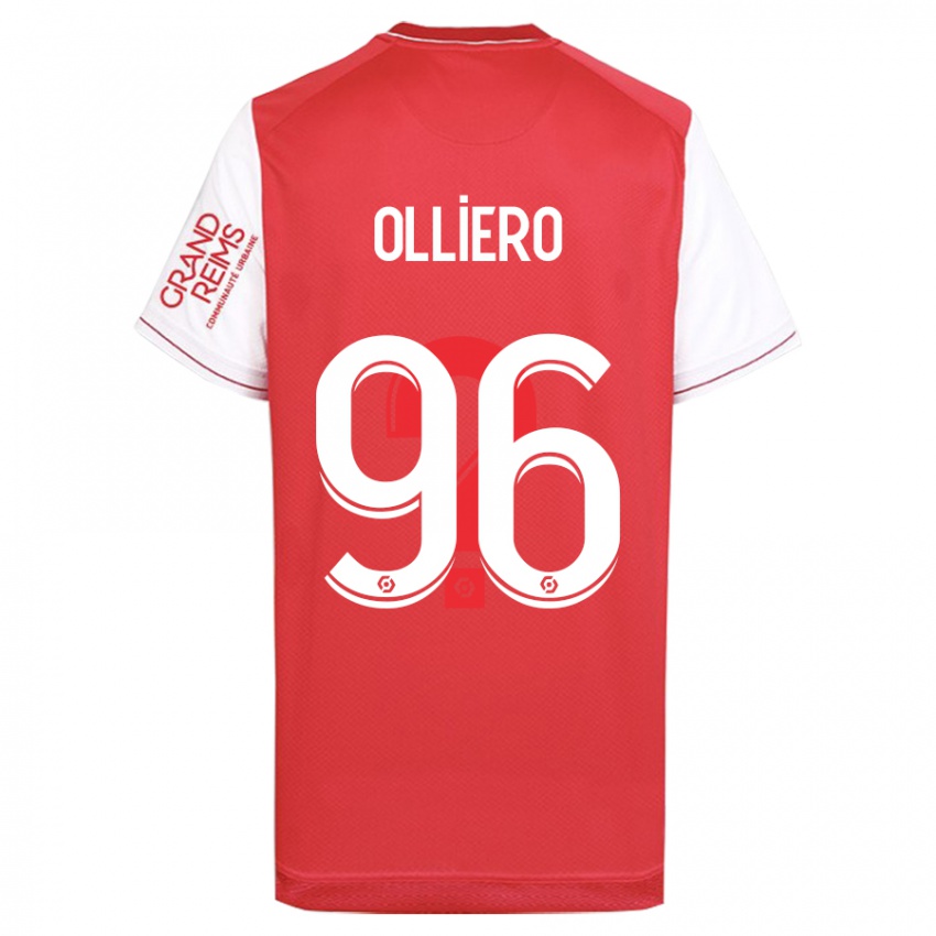 Kinder Alexandre Olliero #96 Rot Heimtrikot Trikot 2023/24 T-Shirt