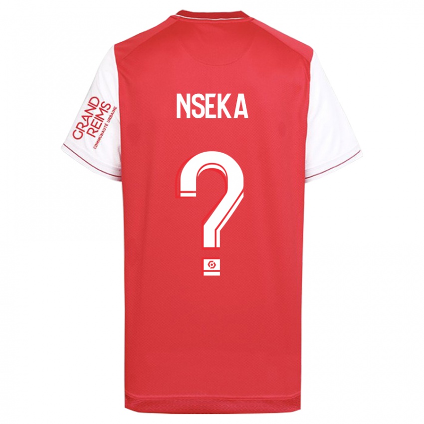 Kinder Nelson Nseka #0 Rot Heimtrikot Trikot 2023/24 T-Shirt