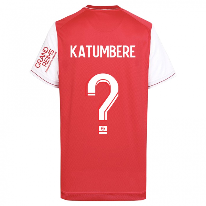 Kinder Noah Katumbere #0 Rot Heimtrikot Trikot 2023/24 T-Shirt