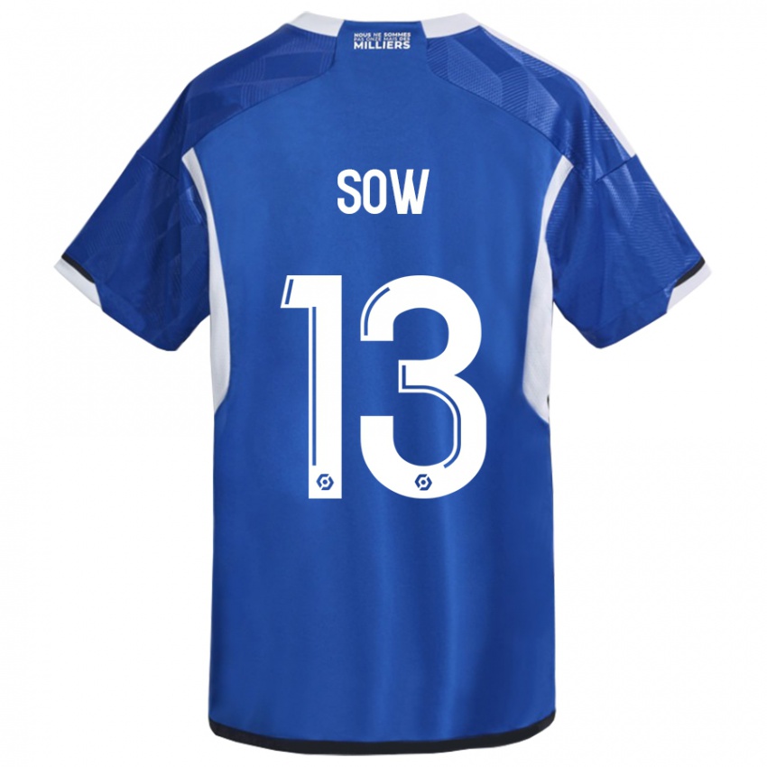 Kinder Saïdou Sow #13 Blau Heimtrikot Trikot 2023/24 T-Shirt