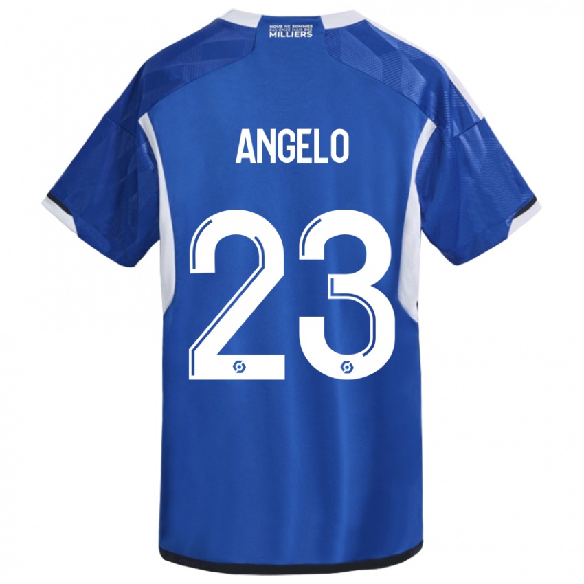 Kinder Ângelo #23 Blau Heimtrikot Trikot 2023/24 T-Shirt