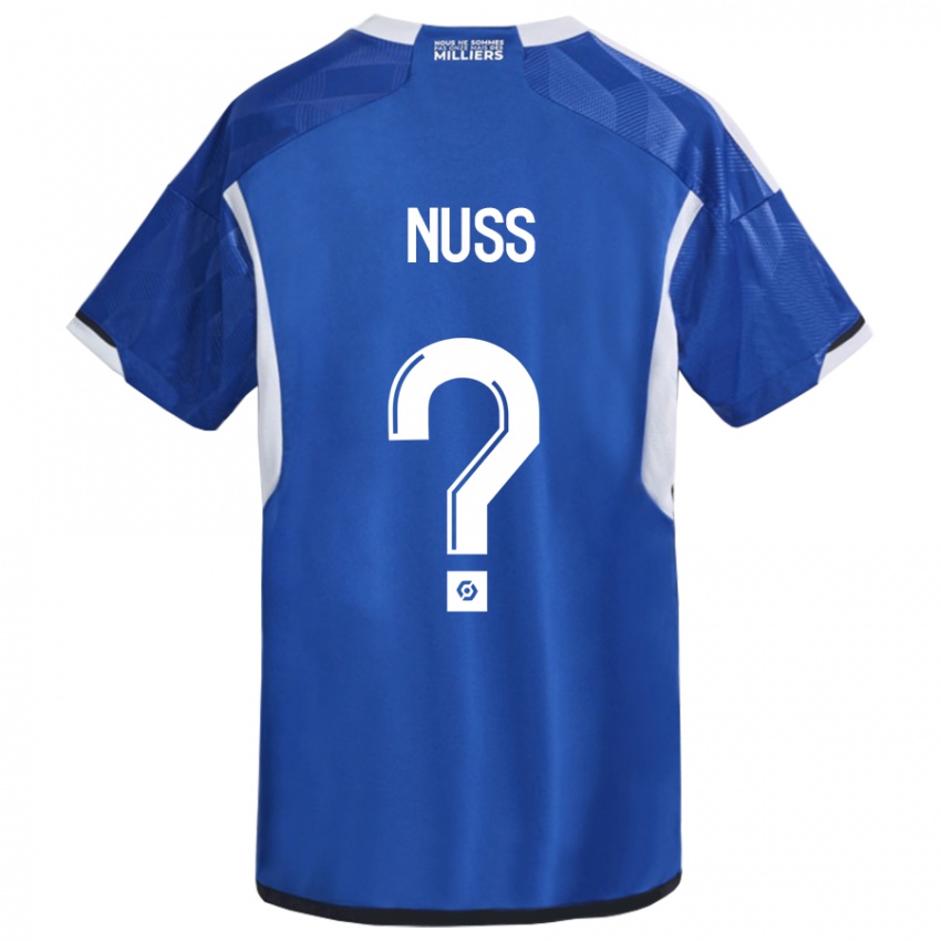 Kinder Antoine Nuss #0 Blau Heimtrikot Trikot 2023/24 T-Shirt