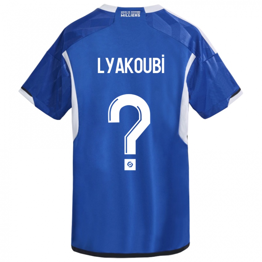 Kinder Oussama Lyakoubi #0 Blau Heimtrikot Trikot 2023/24 T-Shirt