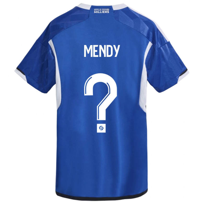 Kinder François Mendy #0 Blau Heimtrikot Trikot 2023/24 T-Shirt