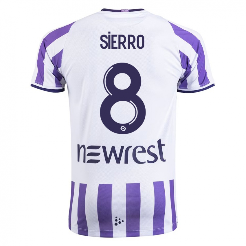 Kinder Vincent Sierro #8 Weiß Heimtrikot Trikot 2023/24 T-Shirt