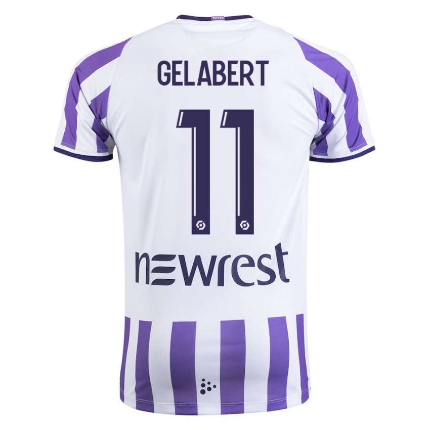 Kinder César Gelabert #11 Weiß Heimtrikot Trikot 2023/24 T-Shirt