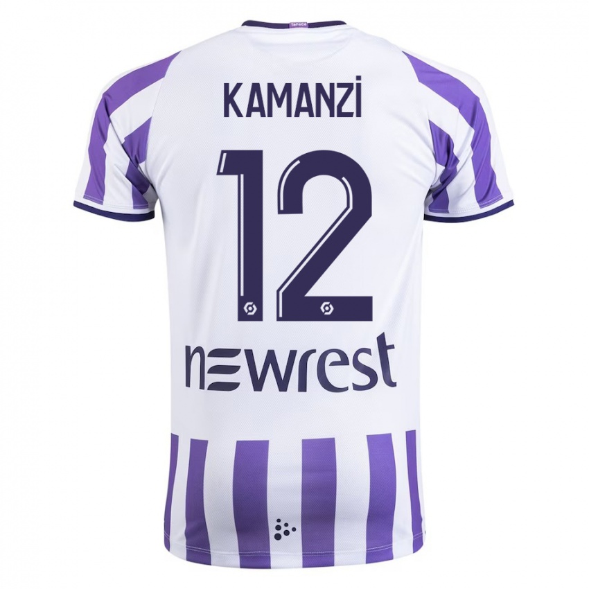 Kinder Warren Kamanzi #12 Weiß Heimtrikot Trikot 2023/24 T-Shirt