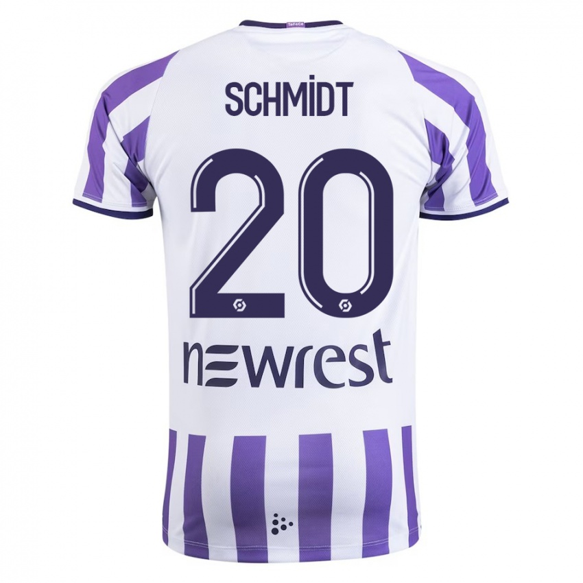 Kinder Niklas Schmidt #20 Weiß Heimtrikot Trikot 2023/24 T-Shirt