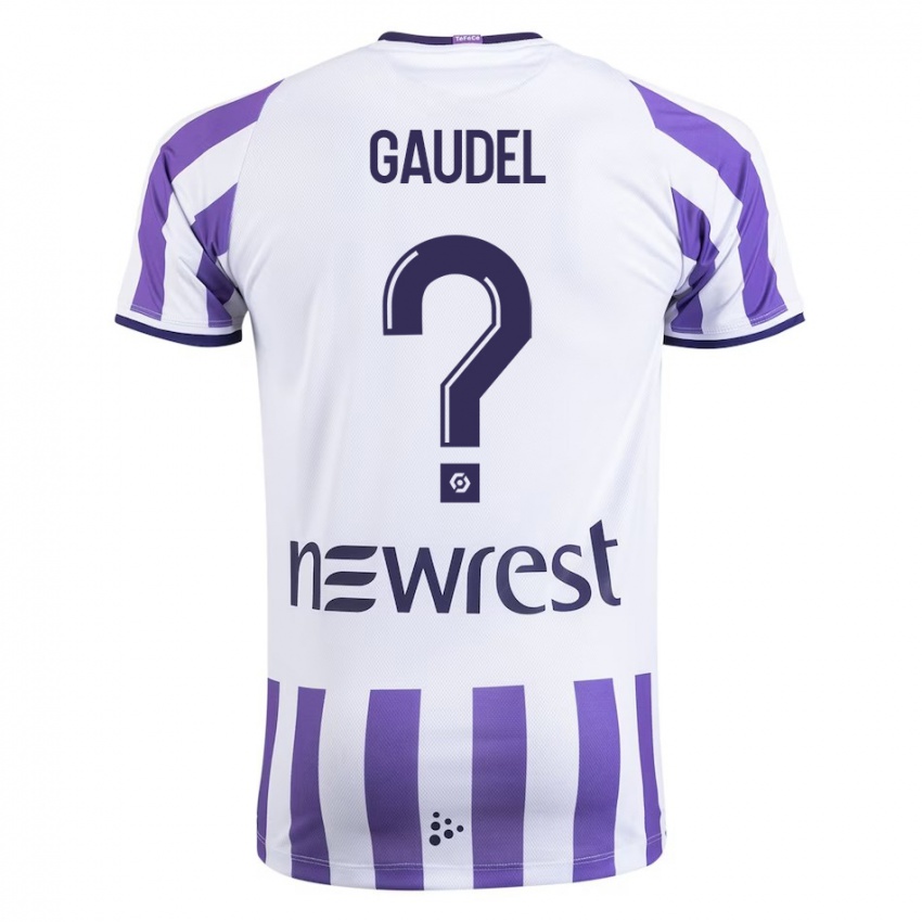 Kinder Raphaël Gaudel #0 Weiß Heimtrikot Trikot 2023/24 T-Shirt