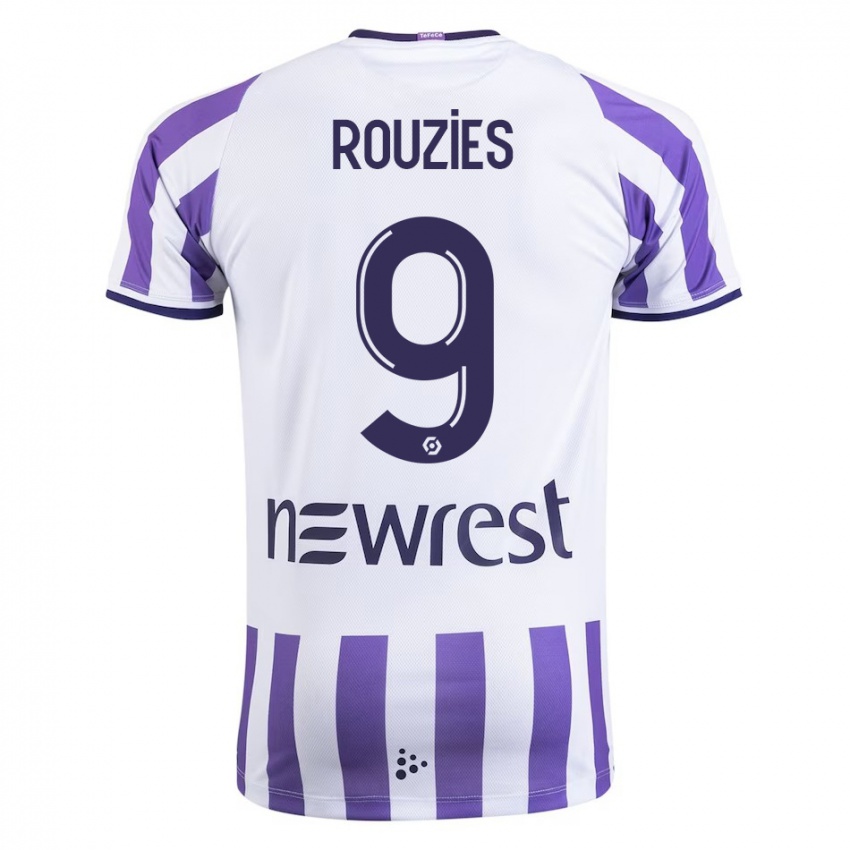 Kinder Manon Rouzies #9 Weiß Heimtrikot Trikot 2023/24 T-Shirt