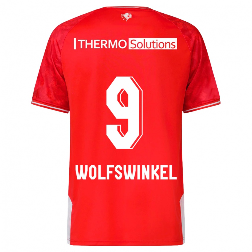 Kinder Ricky Van Wolfswinkel #9 Rot Heimtrikot Trikot 2023/24 T-Shirt