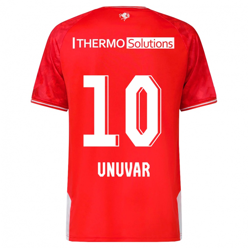 Kinder Naci Ünüvar #10 Rot Heimtrikot Trikot 2023/24 T-Shirt