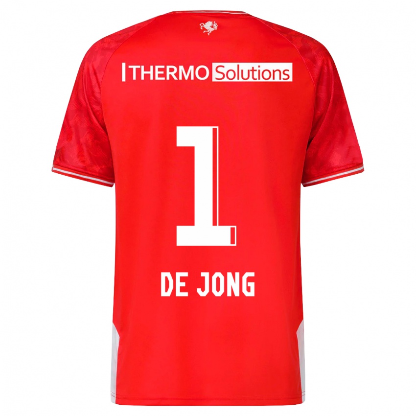 Kinder Daniëlle De Jong #1 Rot Heimtrikot Trikot 2023/24 T-Shirt