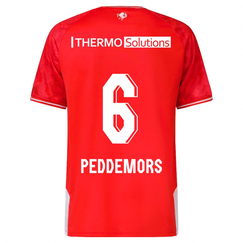 Kinder Ella Peddemors #6 Rot Heimtrikot Trikot 2023/24 T-Shirt