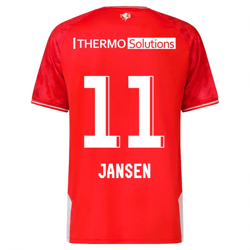 Kinder Renate Jansen #11 Rot Heimtrikot Trikot 2023/24 T-Shirt