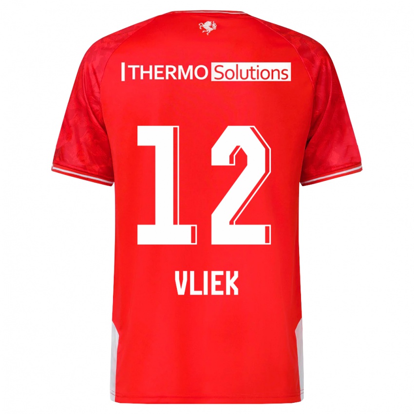 Kinder Leonie Vliek #12 Rot Heimtrikot Trikot 2023/24 T-Shirt