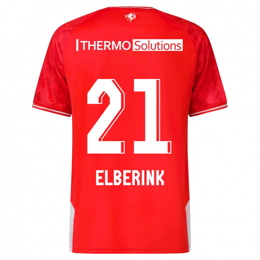 Kinder Eva Oude Elberink #21 Rot Heimtrikot Trikot 2023/24 T-Shirt