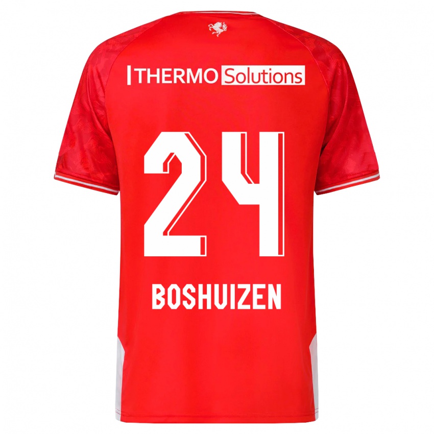 Kinder Annouk Boshuizen #24 Rot Heimtrikot Trikot 2023/24 T-Shirt