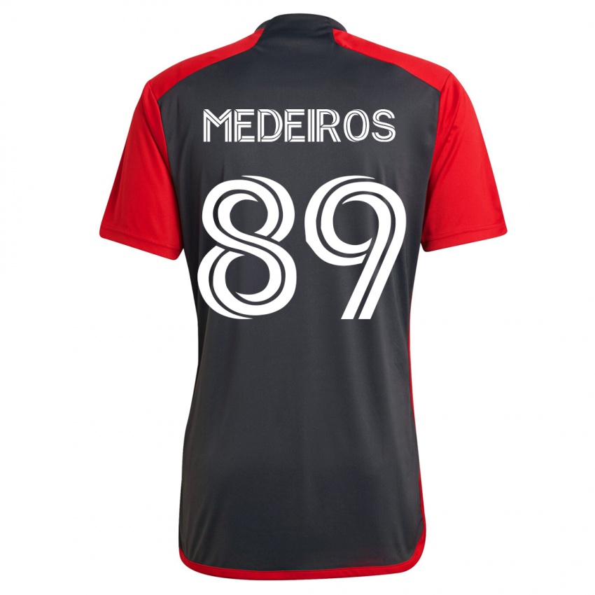 Kinder Matthew Medeiros #89 Grau Heimtrikot Trikot 2023/24 T-Shirt