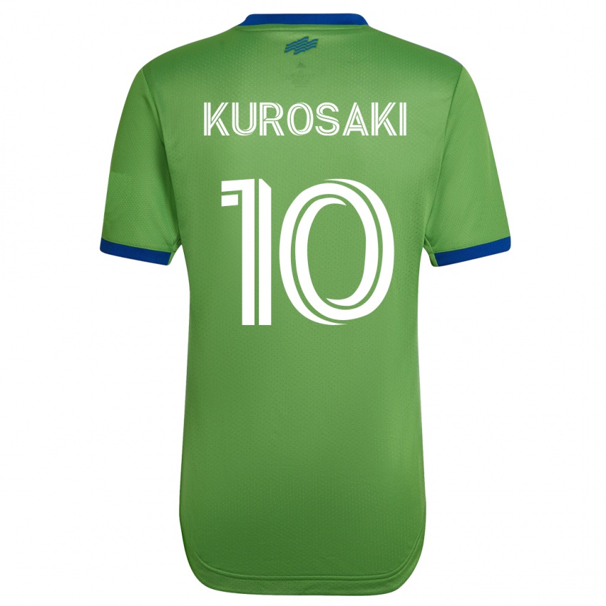 Kinder Yuuka Kurosaki #10 Grün Heimtrikot Trikot 2023/24 T-Shirt