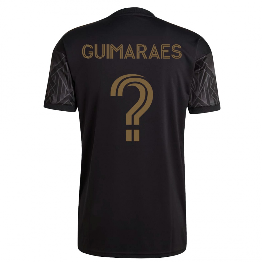 Kinder Pedro Guimaraes #0 Schwarz Heimtrikot Trikot 2023/24 T-Shirt