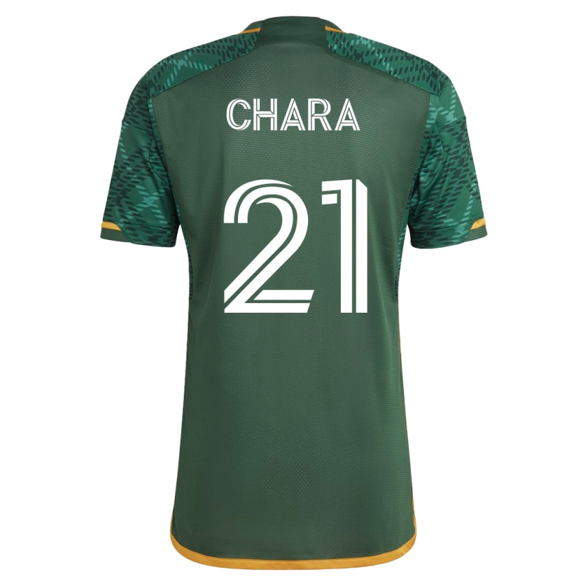 Kinder Diego Chará #21 Grün Heimtrikot Trikot 2023/24 T-Shirt
