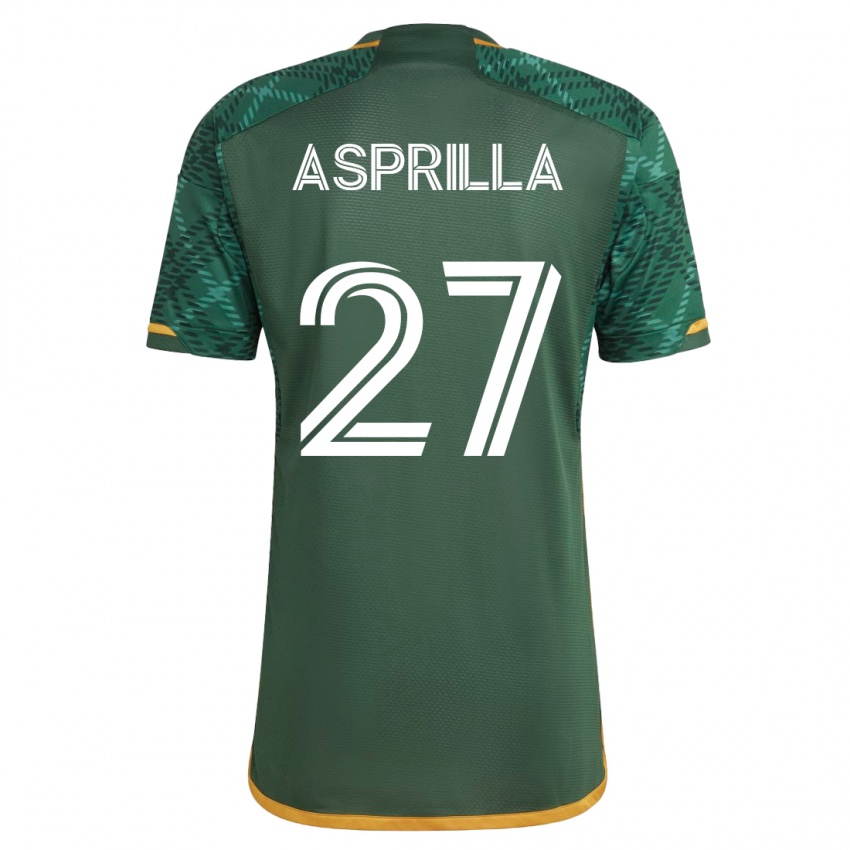 Kinder Dairon Asprilla #27 Grün Heimtrikot Trikot 2023/24 T-Shirt