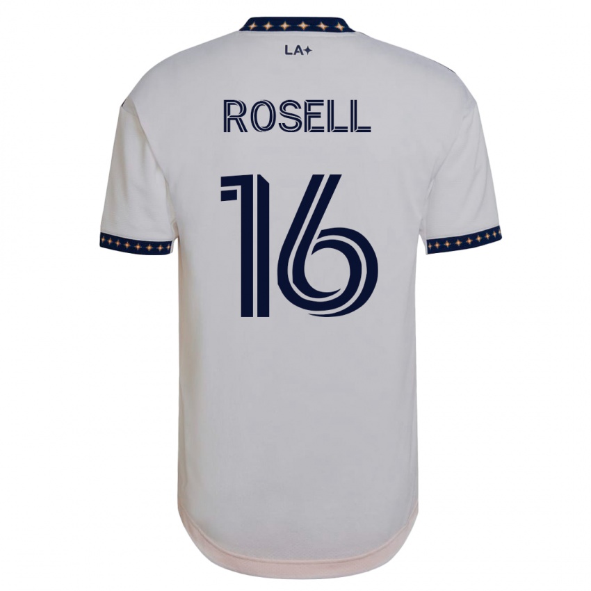 Kinder Uri Rosell #16 Weiß Heimtrikot Trikot 2023/24 T-Shirt