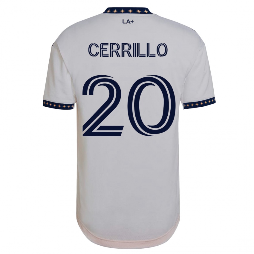 Kinder Edwin Cerrillo #20 Weiß Heimtrikot Trikot 2023/24 T-Shirt