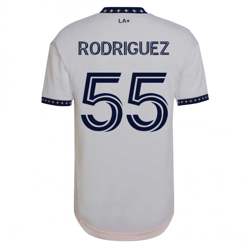 Kinder Diego Rodriguez #55 Weiß Heimtrikot Trikot 2023/24 T-Shirt