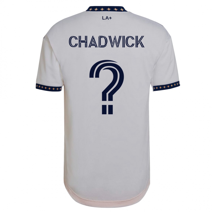 Kinder Edward Chadwick #0 Weiß Heimtrikot Trikot 2023/24 T-Shirt